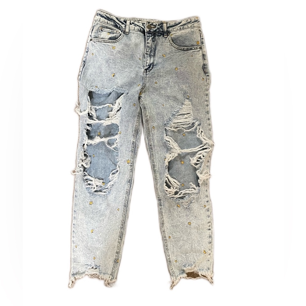 Tinseltown 11 ripped mom jeans!